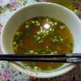 風邪撃退！体ポカポカ・ネギ味噌生姜スープ